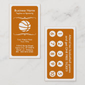 モダンなバスケットボールのロイヤリティカード ロイヤリティカード (正面/裏面)