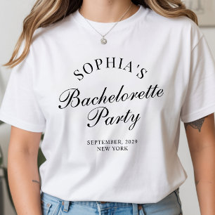 モダンなバチェラー・パーティーのためのカリグラフィー・スクリプト Tシャツ