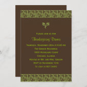 モダンなバティック 感謝祭/ホリデーパーティー招待状 招待状 (正面/裏面)