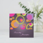 モダンなバブル/コンテンポラリーな招待状 招待状 (スタンド正面)