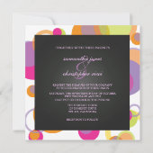 モダンなバブル/現代的な招待状 招待状 (裏面)