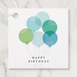 モダンなバルーンのブーケの誕生日プレゼント フェイバータグ