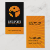 モダンなバレーボールの名刺 名刺 (正面/裏面)