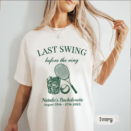 モダンなバ흐 ラストスウィングビフォアザリングテニス Tシャツ