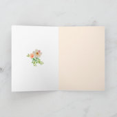 モダンなパステルカラーの水彩花の誕生日カード サンキューカード (内部)