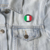 モダンなパターンイタリア人の旗 缶バッジ (インサイチュ)