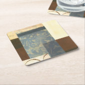 モダンなパネルの絵画 スクエアペーパーコースター (アングル)