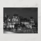 モダンなパリの夜生活の写真 ポストカード (正面)