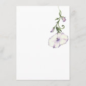 モダンなパンジー エンクロージャーカード (裏面)