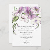 モダンなパンジー エンクロージャーカード (正面/裏面)