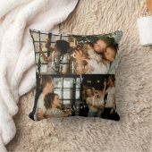 モダンなパーソナライズ家族 クッション (ブランケット)