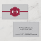 モダンなパーソナルトレーナーのフィットネスの名刺 名刺 (正面/裏面)