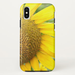 モダンなヒマワリのグラフィック iPhone XSケース