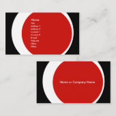 モダンなビジネスか社会的なネットワーキングのプロフィールカード 名刺 (正面/裏面)