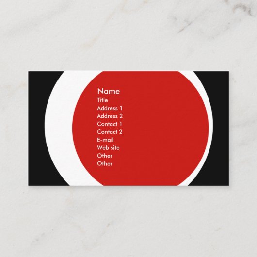 モダンなビジネスか社会的なネットワーキングのプロフィールカード 名刺 (正面)