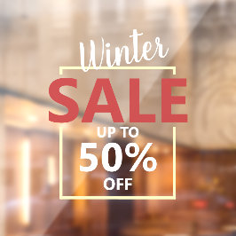 モダンなビジネスセール広告プロモーション ウィンドウサイン