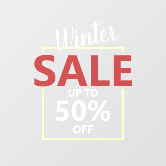 モダンなビジネスセール広告プロモーション ウィンドウサイン (シート)