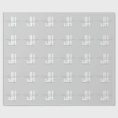 モダンなビジネスロゴマーク | グレー ラッピングペーパー (フラット)