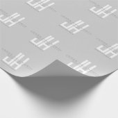 モダンなビジネスロゴマーク | グレー ラッピングペーパー (角)