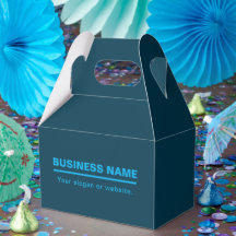 モダンなビジネス名テンプレート | 青