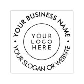 モダンなビジネス カスタムロゴ ウェブサイト セルフインキングスタンプ (デザイン)