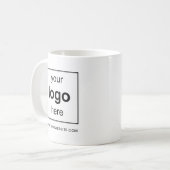モダンなビジネス ロゴ プロモーション コーヒーマグカップ (正面左)