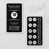 モダンなビリヤード場のロイヤリティカード ロイヤリティカード (正面/裏面)