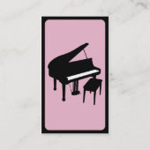 モダンなピアノ 名刺 (裏面)