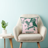 モダンなピックルボール&プロセッコ バチェロレッテ ウィークエンド クッション (椅子)