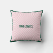 モダンなピックルボール&プロセッコ バチェロレッテ ウィークエンド クッション (裏面)