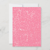 モダンなピンクのクリスマスツリーパーティー招待状 招待状 (裏面)