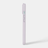 モダンなピンクのモノグラム iPhone 15ケース (左側面)