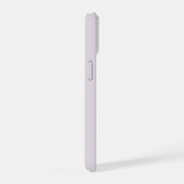 モダンなピンクのモノグラム iPhone 15ケース (右側面)