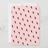 モダンなピンクのレモネードパーティーの招待状 招待状 (裏面)