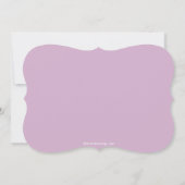 モダンなピンクの花の十字の女の子の洗礼の招待状 招待状 (裏面)