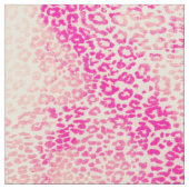 モダンなピンクの黄色い水彩画のチータ動物 ファブリック (クローズアップ)