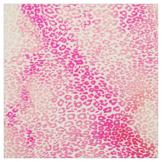 モダンなピンクの黄色い水彩画のチータ動物 ファブリック (見本)