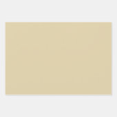 モダンなピンクグリーンゴールド無地カラー3枚セット ラッピングペーパーシート (正面)