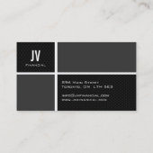 モダンなファイナンシャルプランナーの名刺 名刺 (裏面)