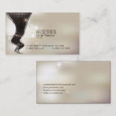モダンなファッションの毛のドレッサーの名刺 名刺 (正面/裏面)