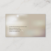 モダンなファッションの毛のドレッサーの名刺 名刺 (裏面)