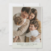 モダンなファミリーのためのホリデー カスタム カード (正面)