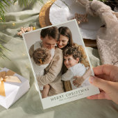 モダンなファミリーのためのホリデー カスタム カード