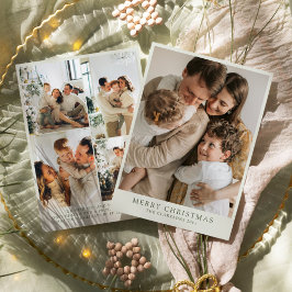 モダンなファミリー ホリデー カスタム カード