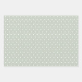 モダンなファームハウスのホリデーパステルグリーン ラッピングペーパーシート (正面3)