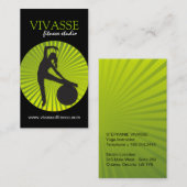 モダンなフィットネスのインストラクターの名刺 名刺 (正面/裏面)