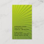 モダンなフィットネスのインストラクターの名刺 名刺 (裏面)