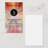 モダンなフィットネスのコーチおよびトレーナー 名刺 (正面/裏面)