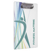 モダンなフィットネスのパーソナルトレーナー クリップボード (右)