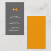 モダンなフィットネスまたはパーソナルトレーナーの名刺 名刺 (正面/裏面)